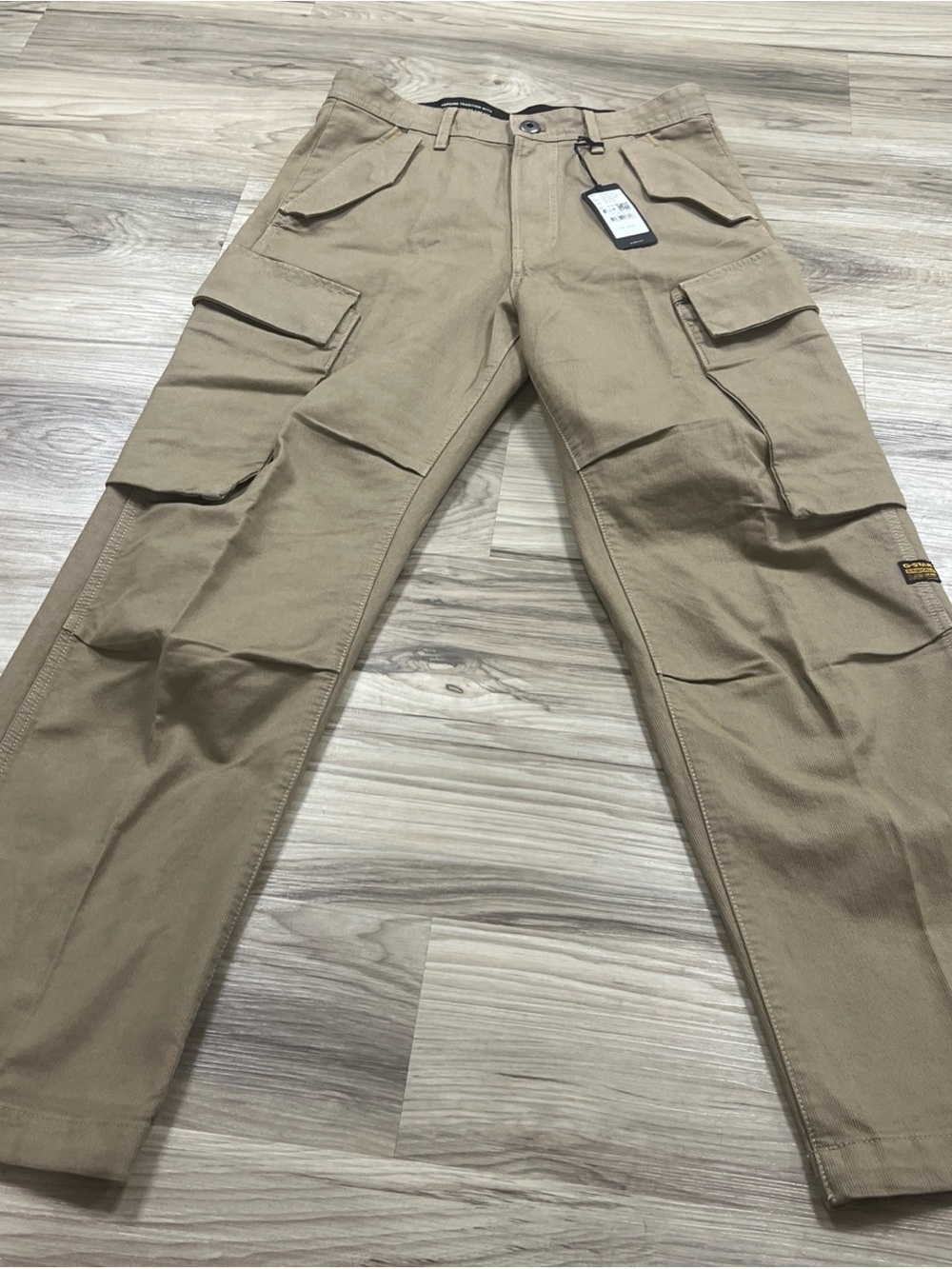 G-Star Raw R-3N Regular Straight Cargo Pants Tan Men’s Size 30x32 $210 NWT